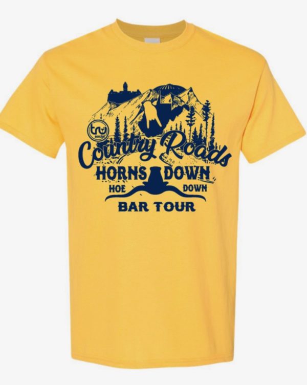 Horns Down Hoe Down Bar Crawl T-Shirt