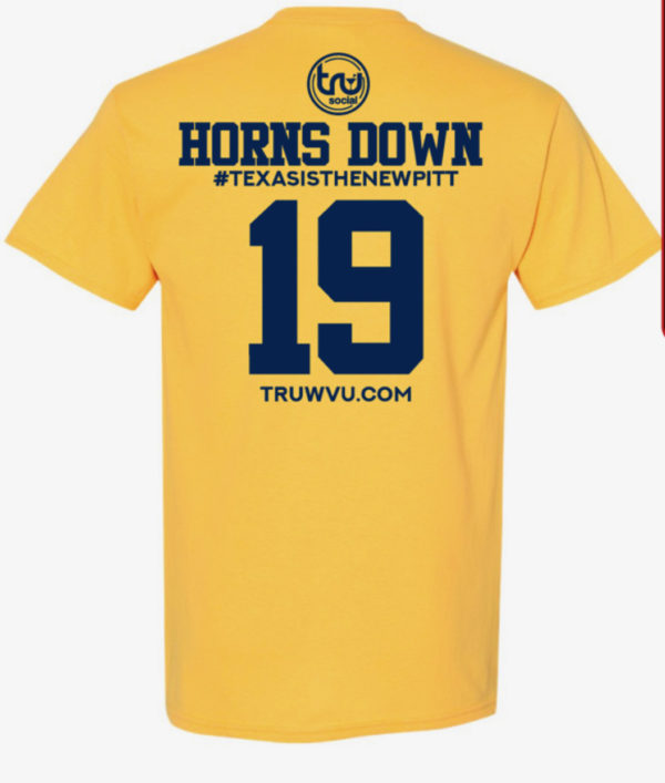 Horns Down Hoe Down Bar Crawl T-Shirt - Image 2